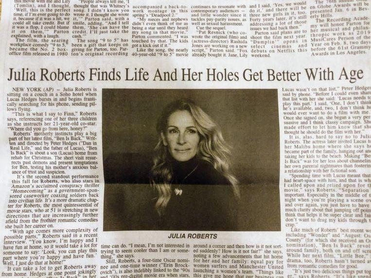 Oops Typing Mistake Makes Article About Julia Roberts