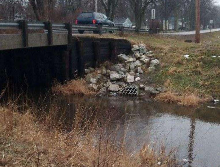 Weird: A puppy was thrown under a bridge with a slam mouth 1 Weird: A puppy was thrown under a bridge with a slam mouth