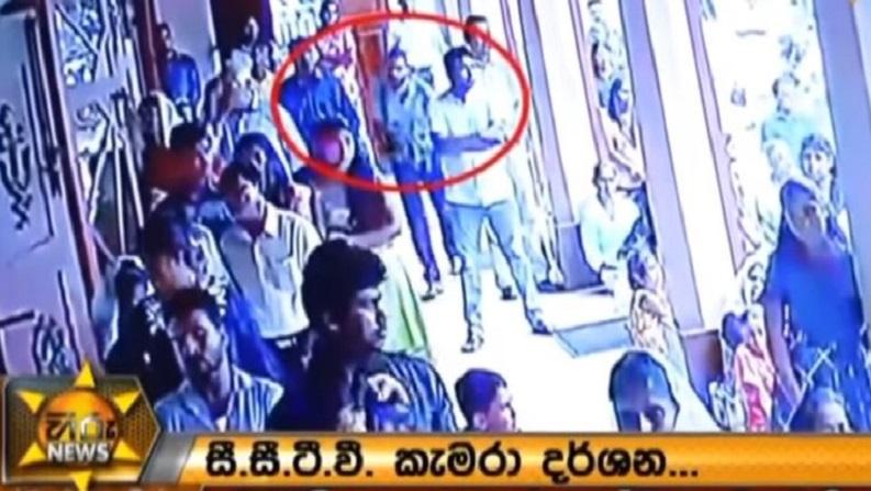 Security video shows Sri Lanka's suicide bomber with backpack